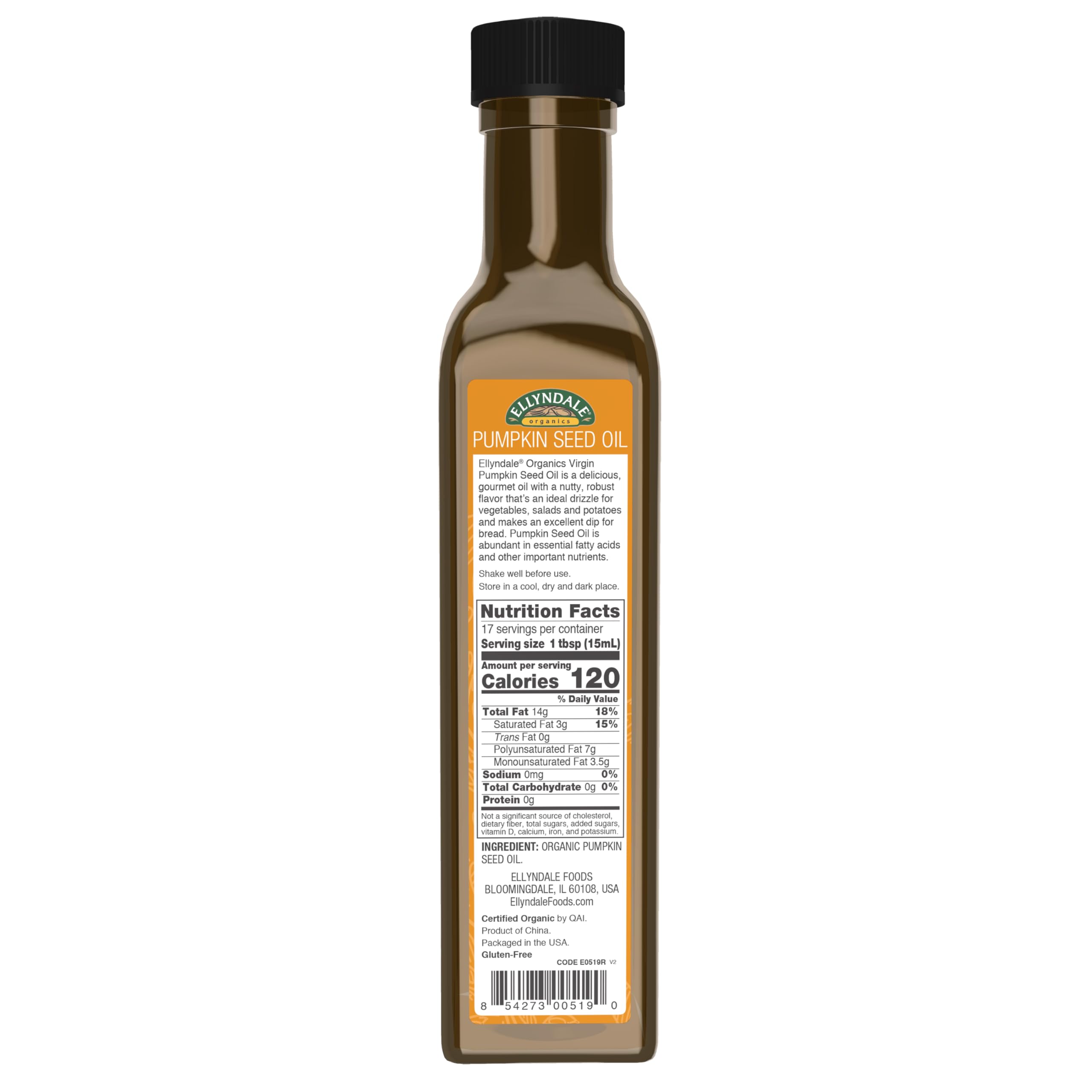NOW aceite de semilla de calabaza textura cercana resalta color y aspecto natural