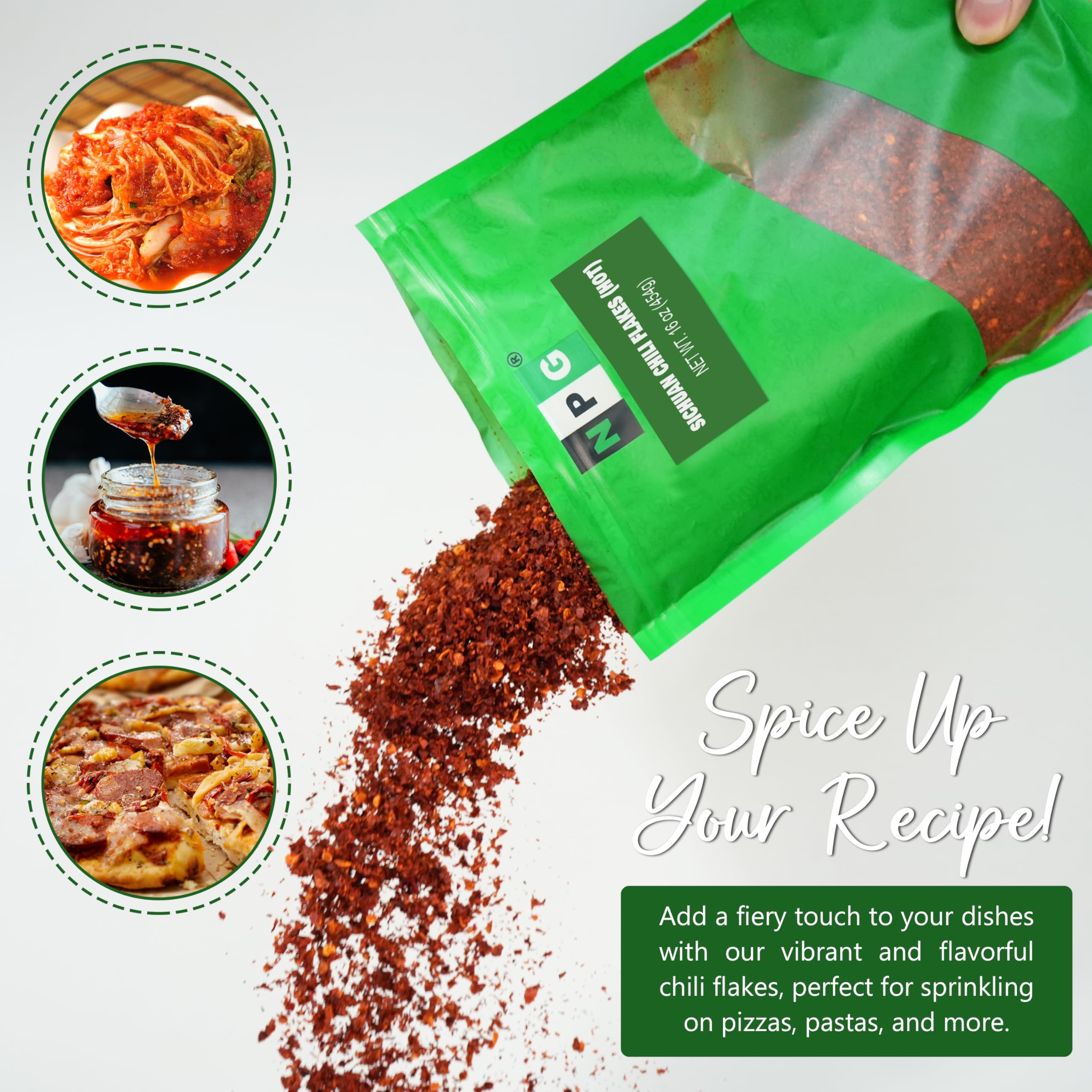NPG copos Sichuan en un bol listos para usar, realzan platos al instante