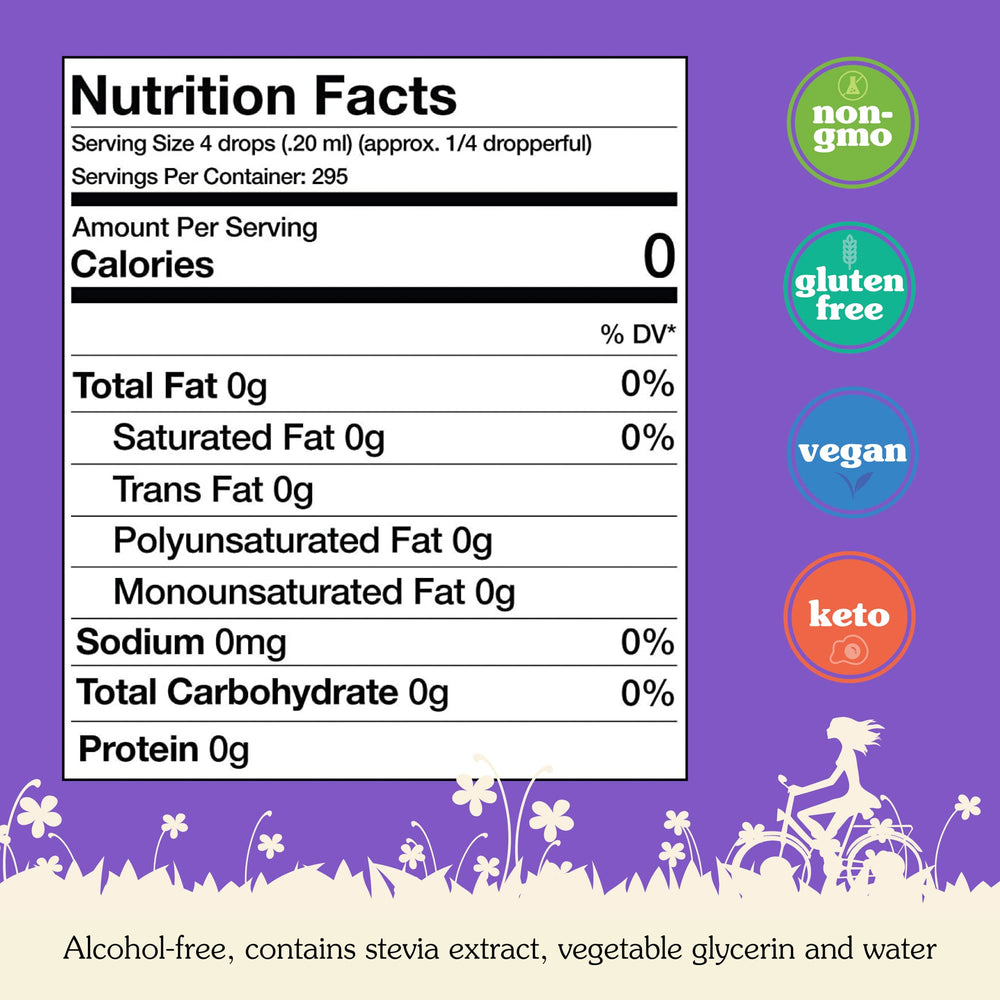NuNaturals lista de ingredientes cerca destacando composición simple