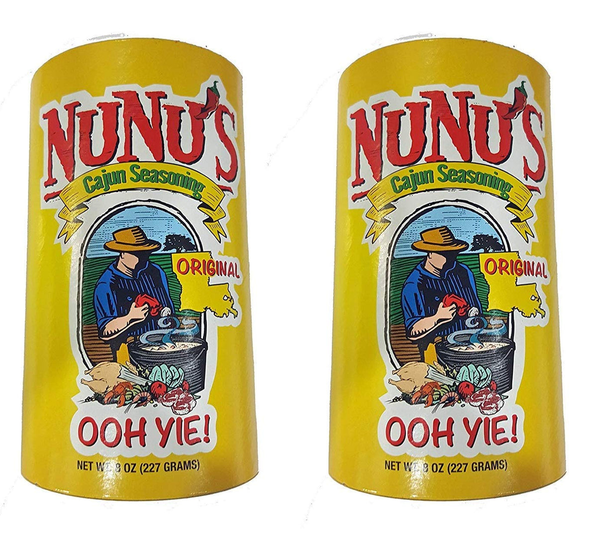 NuNu's vista frontal del shaker de 8 oz, etiqueta clara y práctico uso