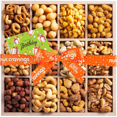 Nut Cravings bandeja frontal con 12 compartimentos lista para regalar