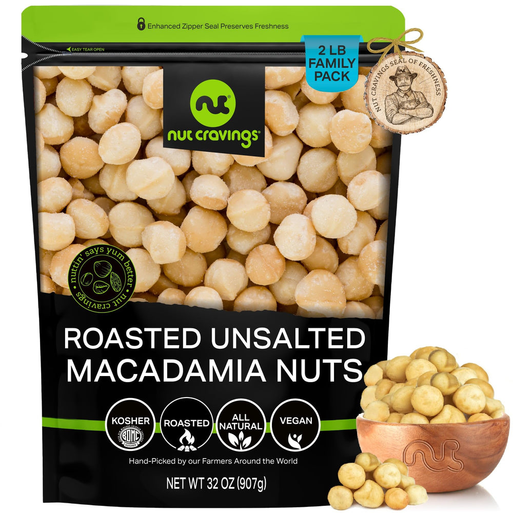 Nut Cravings empaque frontal mostrando bolsa resellable y marca