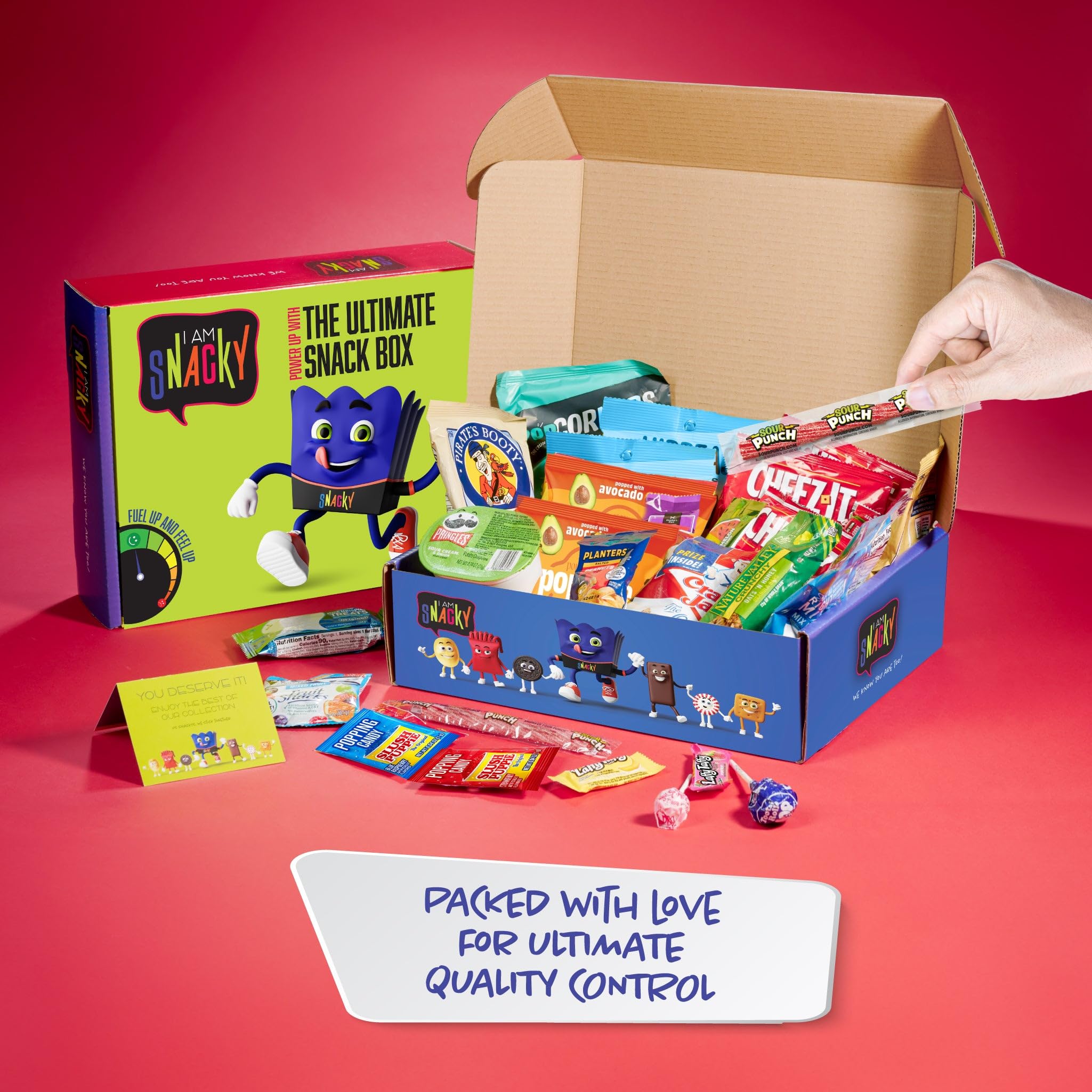 Nut Cravings interior con surtido variado mostrando diversidad de snacks
