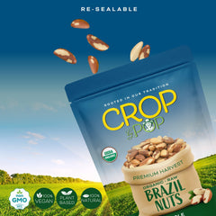Nut Cravings mano sosteniendo nueces muestra control de ración saludable
