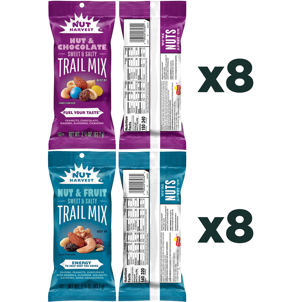 Nut Harvest mano sujetando Nut & Chocolate, práctico para llevar