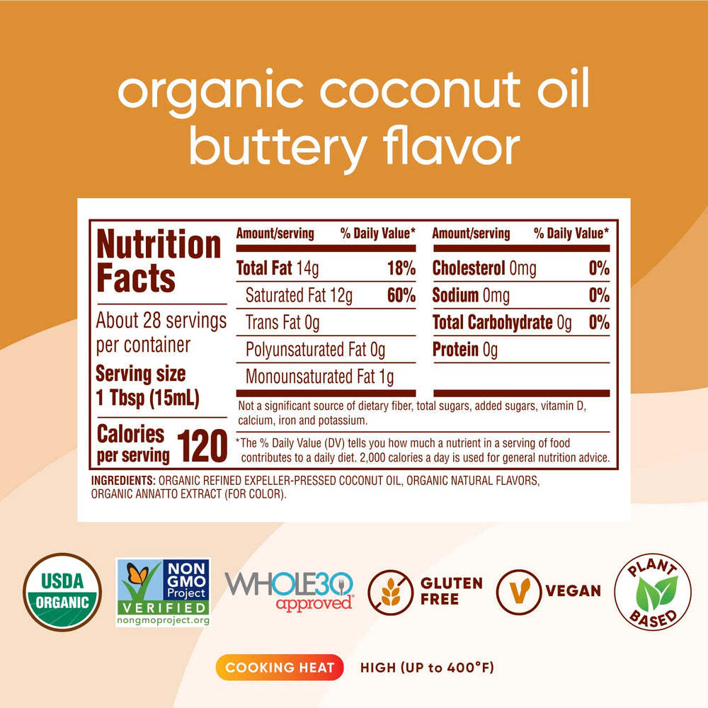 Nutiva textura en cuchara derretida que facilita mezclar ingredientes