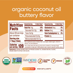 Nutiva textura en cuchara derretida que facilita mezclar ingredientes
