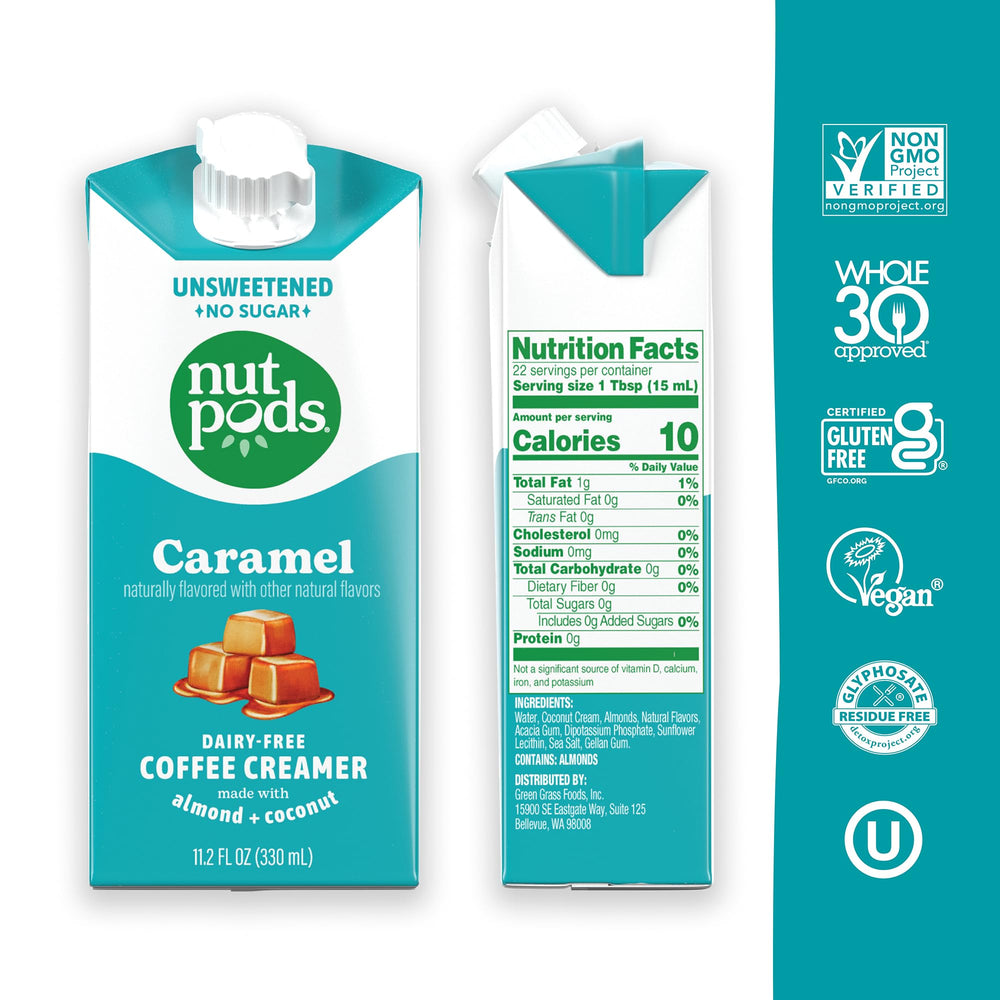 nutpods primer plano de la textura cremosa mostrando consistencia sedosa