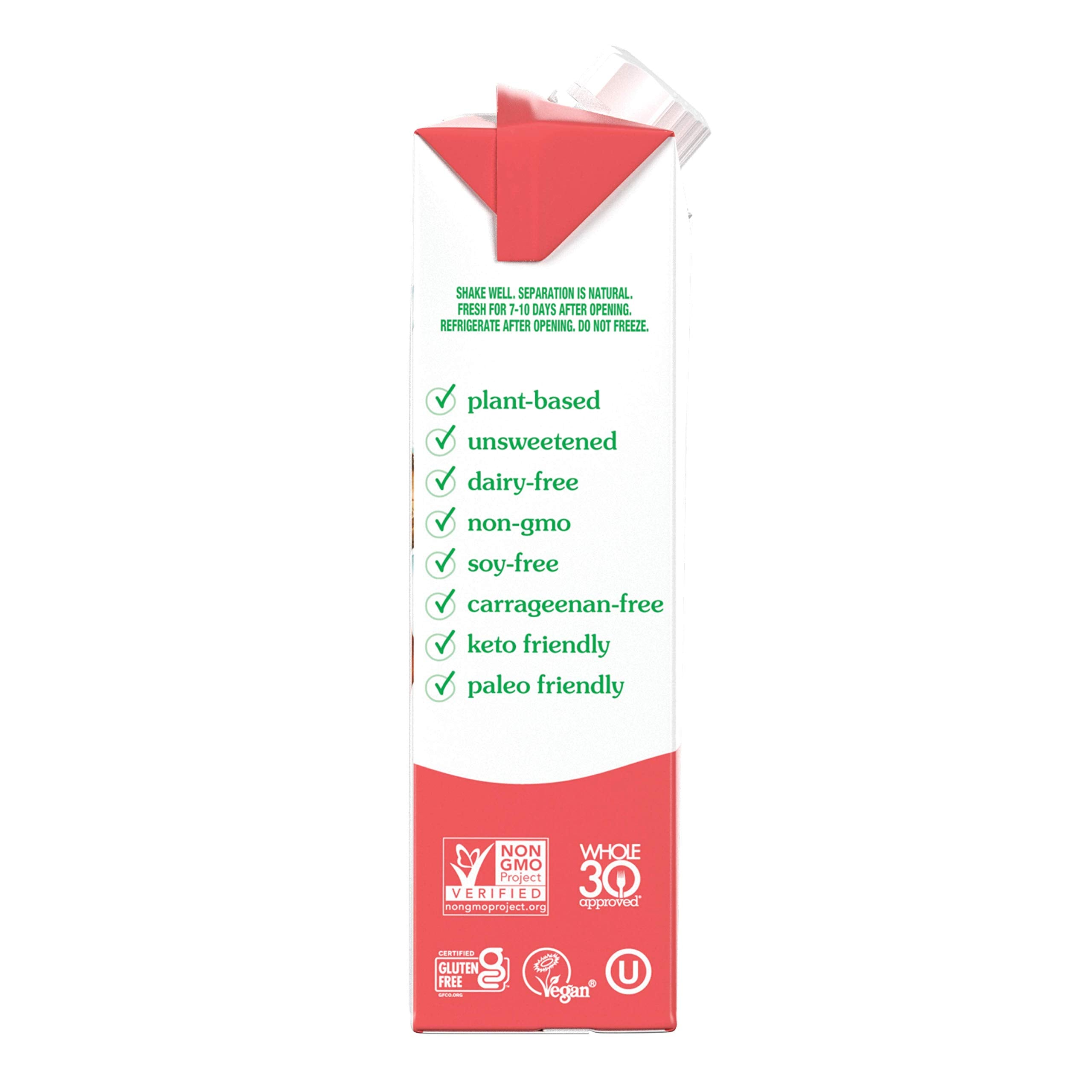 nutpods envase junto a una cinta métrica para comparar tamaño y fácil almacenamiento