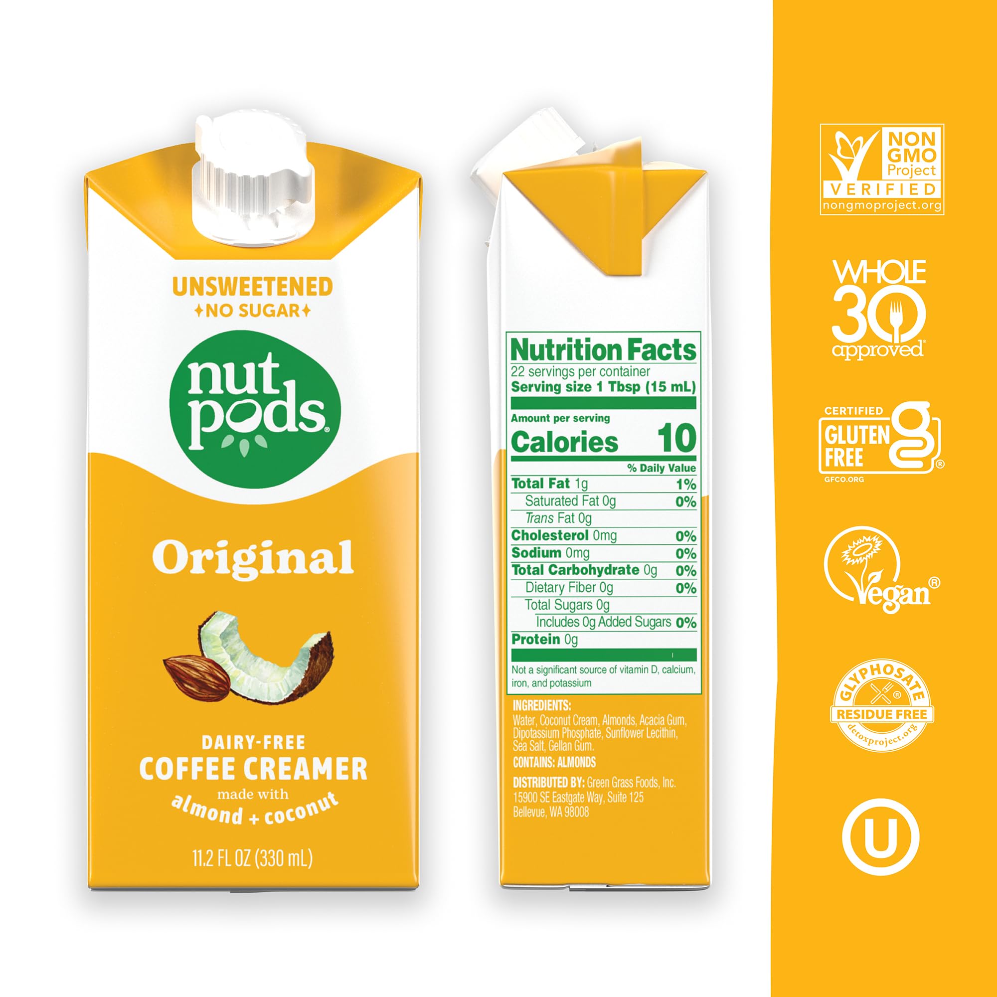 nutpods acercamiento a textura cremosa para mezclar mejor el café