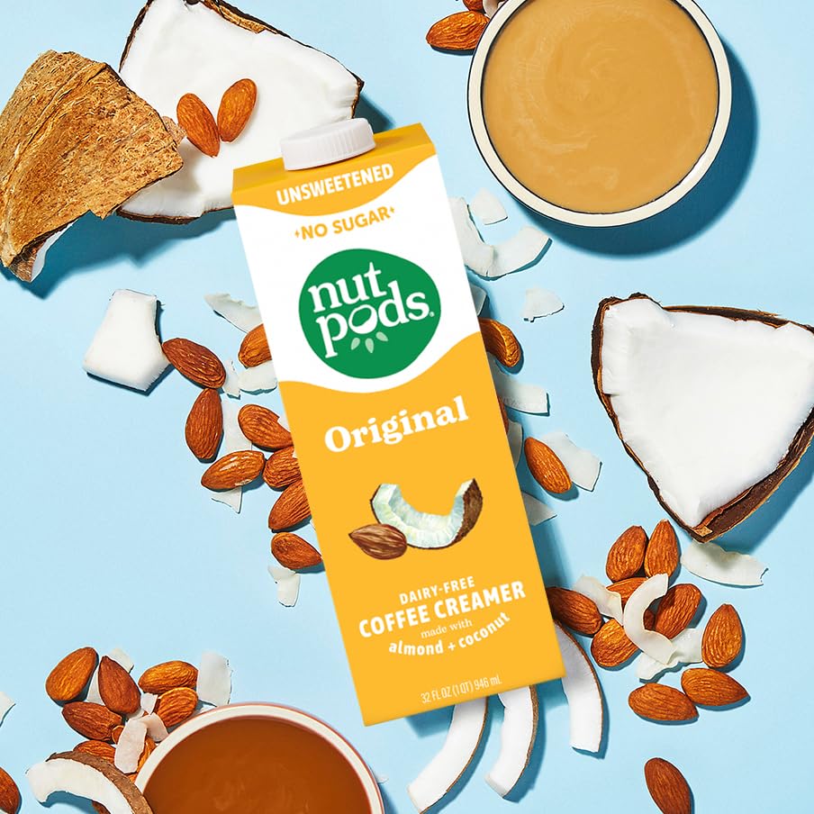 nutpods pack de tres en encuadre de cocina práctico