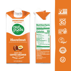 nutpods detalle de textura cremosa vertiéndose y mejorando el café