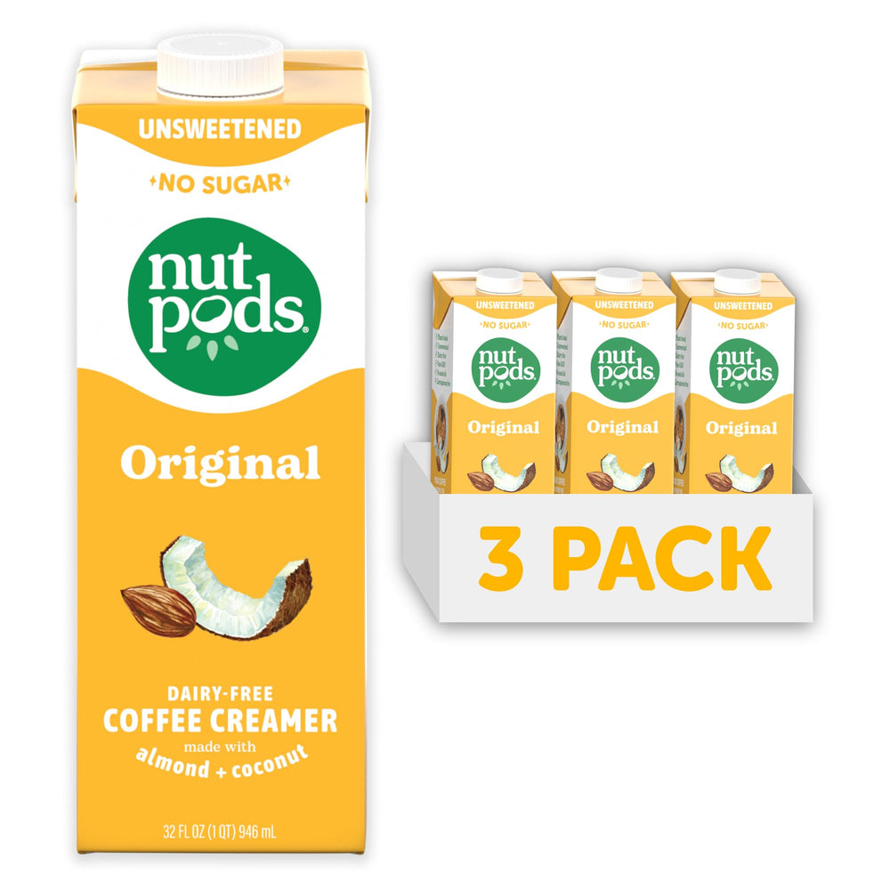 nutpods envase frontal 32oz mostrando marca y conveniencia