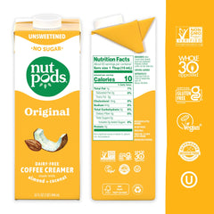 nutpods textura cremosa en cuchara aporta cuerpo al café