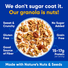 NuTrail bol con leche y granola, desayuno nutritivo rápido