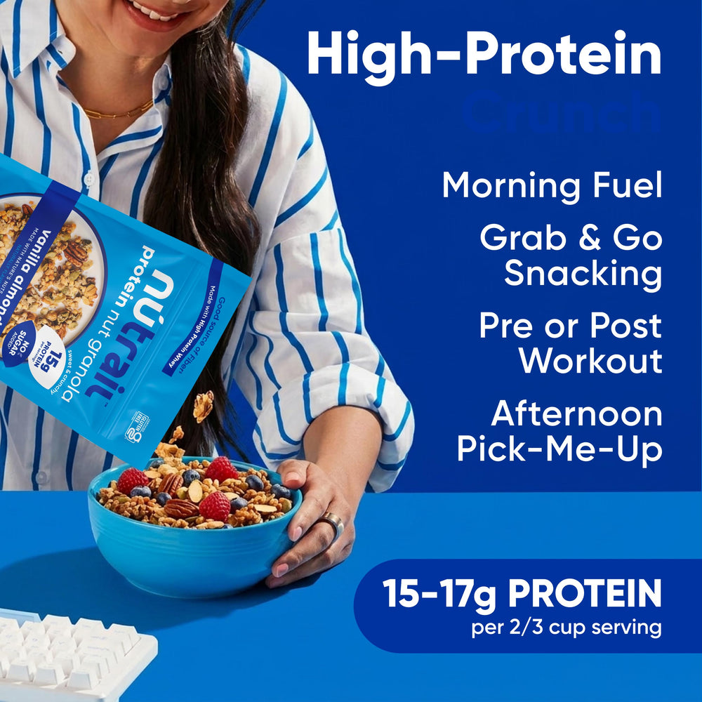 NuTrail porción en mano para snack portable y conveniente