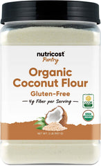 Nutricost frente del empaque mostrando 2 lb y certificaciones útiles
