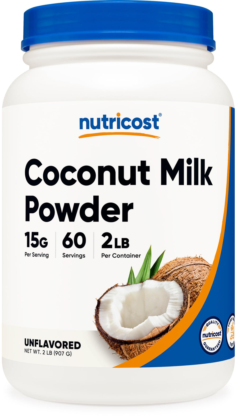 Nutricost frente del envase mostrando etiqueta clara y uso práctico