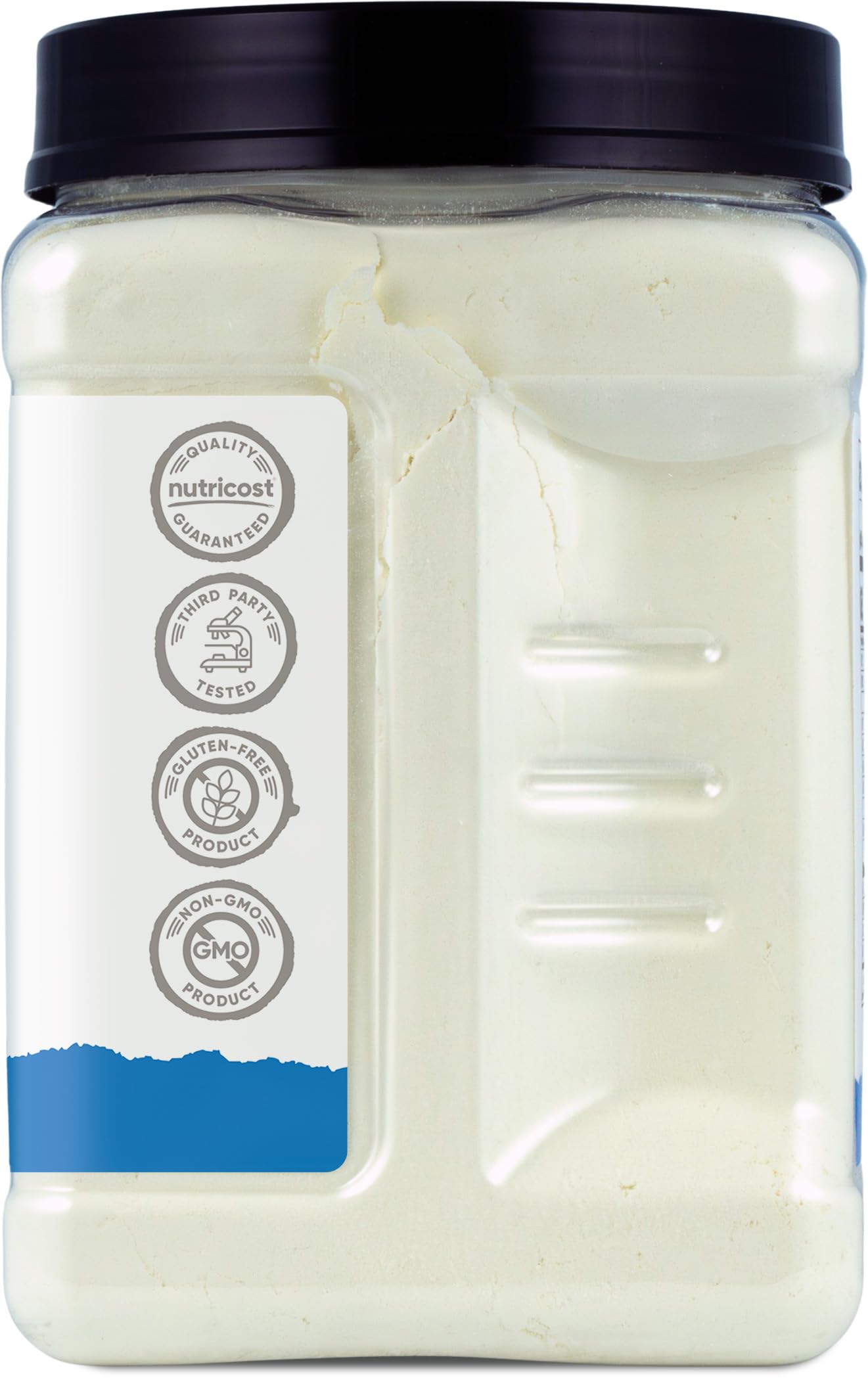 Galletas y bizcocho hechos con leche de cabra Nutricost en polvo para uso culinario