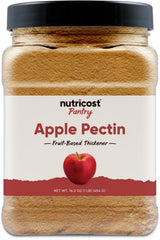 Nutricost pectina envase frontal mostrando el tamaño y beneficio conveniencia