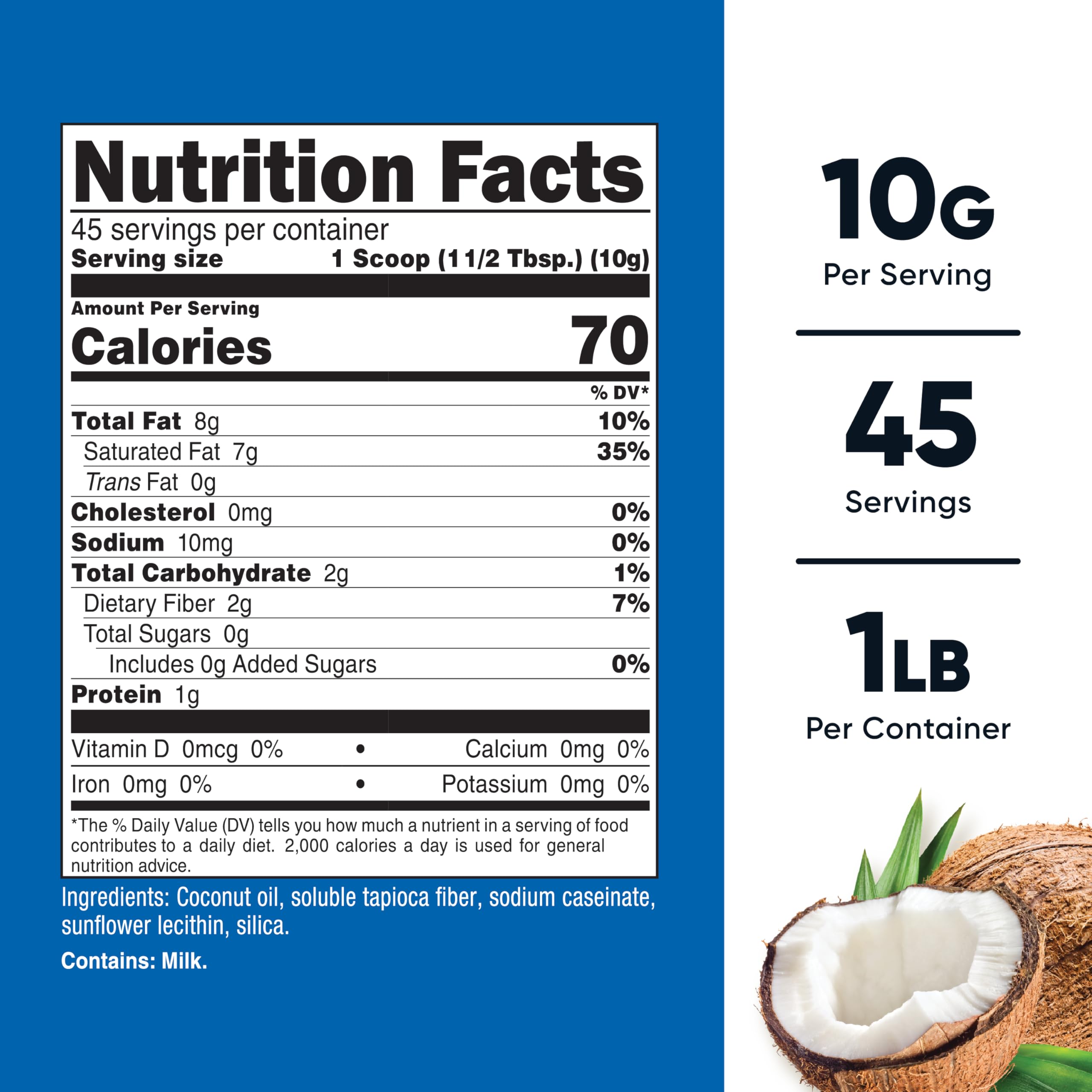 Nutricost textura en cuchara del polvo, muestra disolución fácil