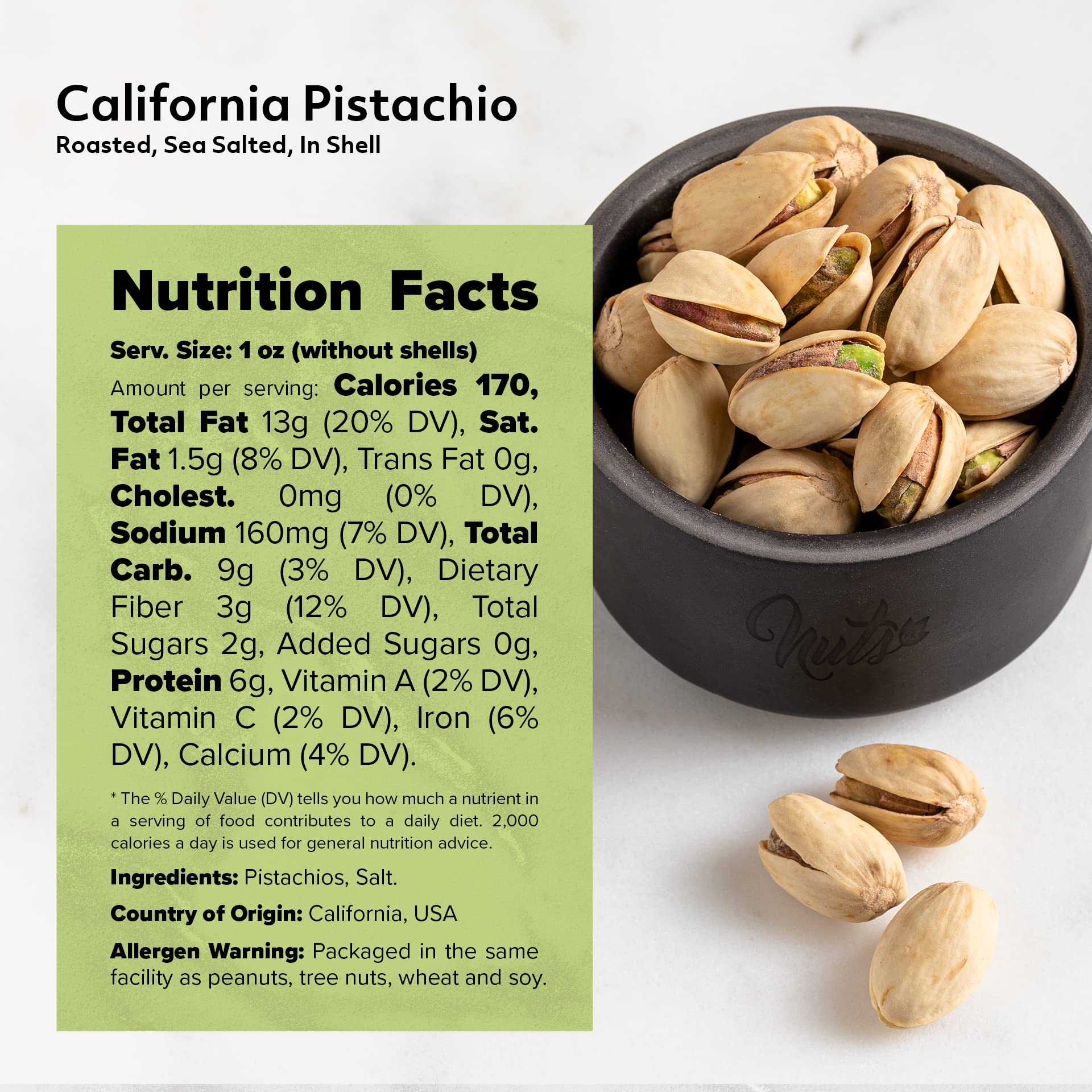 NUTS U.S. detalle del cierre resellable que conserva frescura