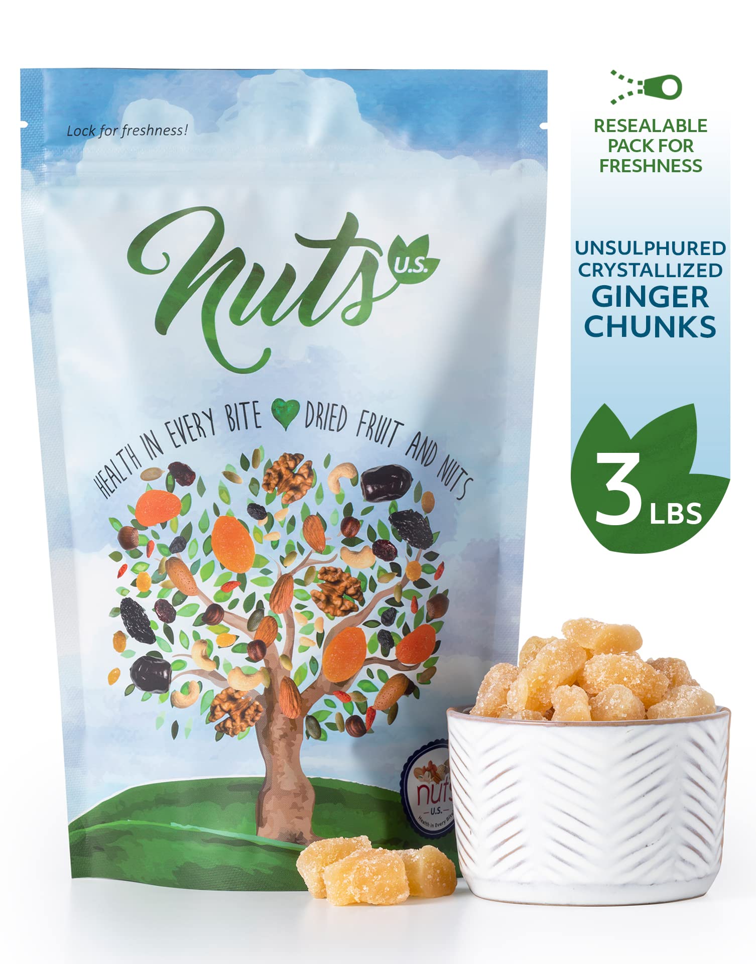 NUTS U.S. close-up textura de trozos azucarados, aspecto húmedo y masticable