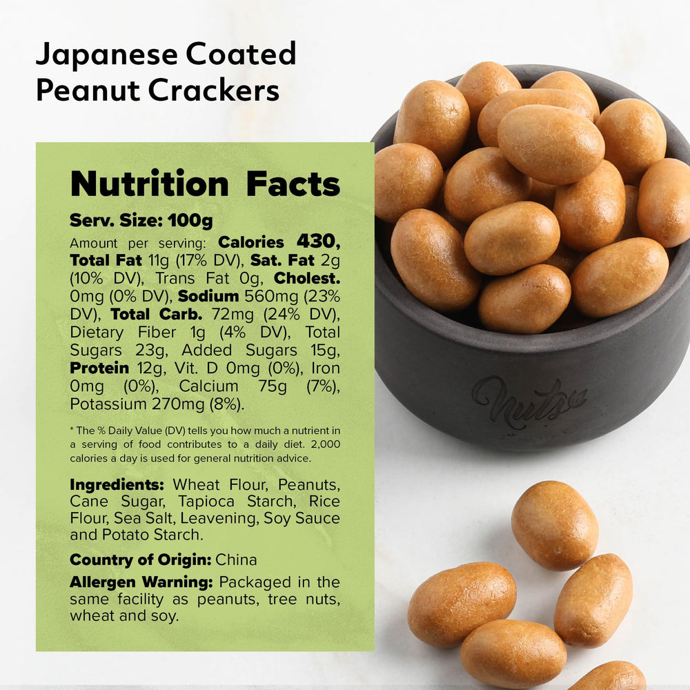 NUTS - U.S. etiqueta nutricional y Non-GMO visible para confianza