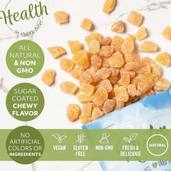 NUTS U.S. jengibre incorporado en galletas caseras, mejora sabores y texturas