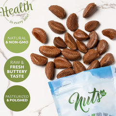NUTS U.S. nuez abierta revela textura cremosa y sabor mantecoso