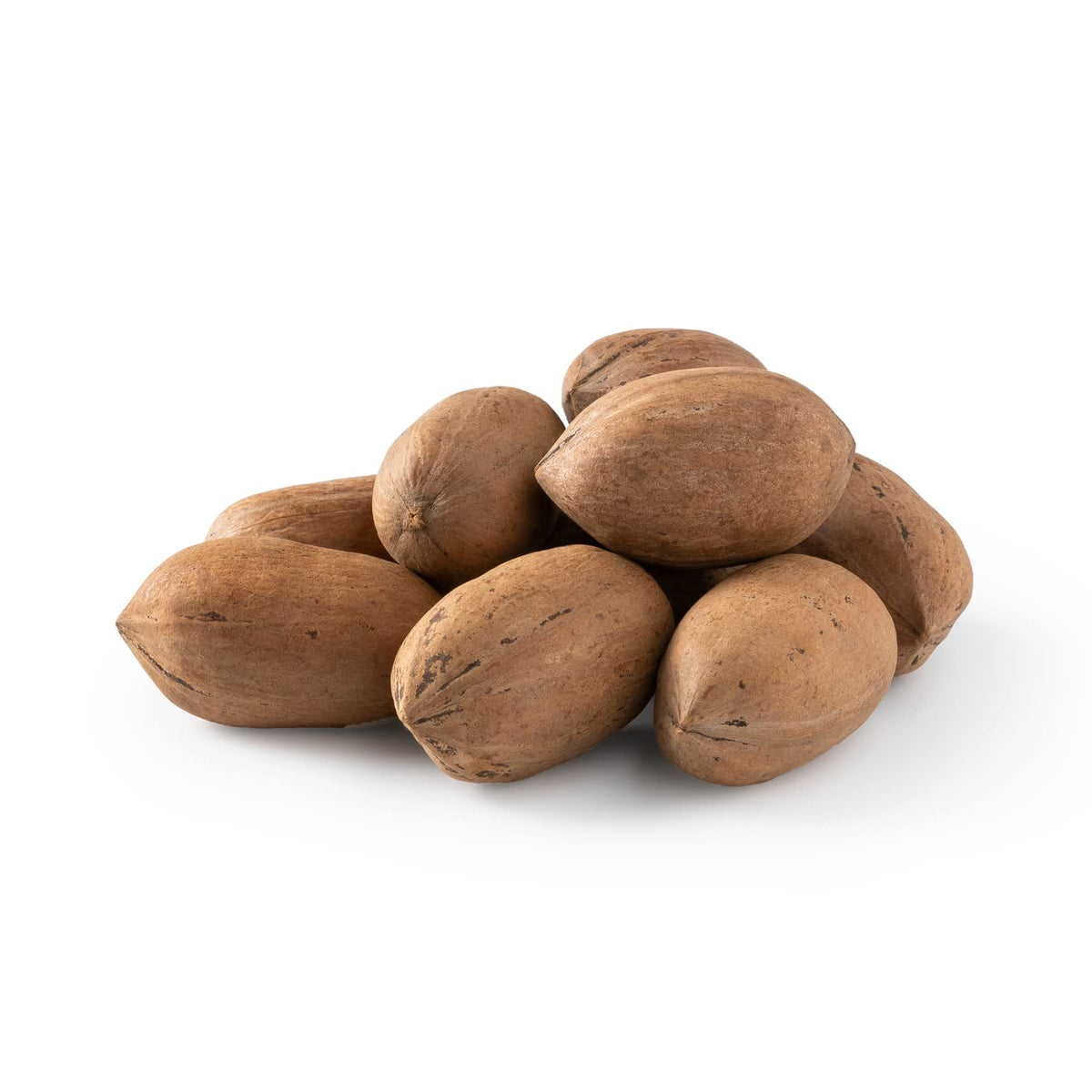 NUTS U.S. paquete frontal mostrando pecanas enteras y aspecto fresco