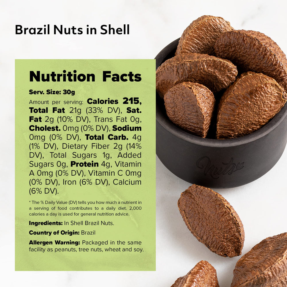 NUTS U.S. nueces en mano indica tamaño y porción visual