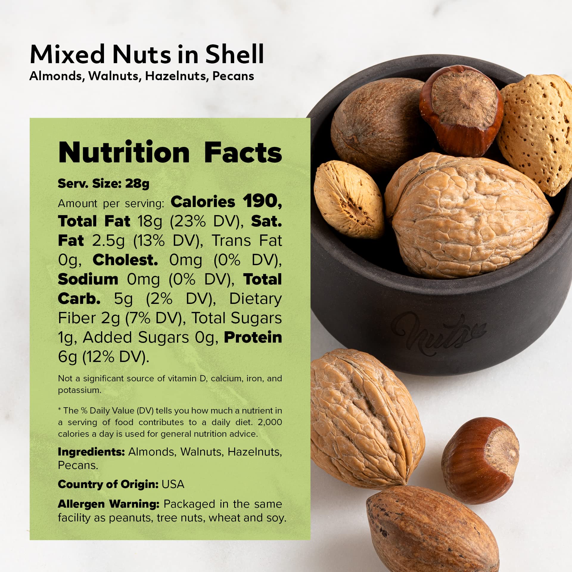 NUTS U.S. nueces en ensalada casera, añade crujiente y sabor natural