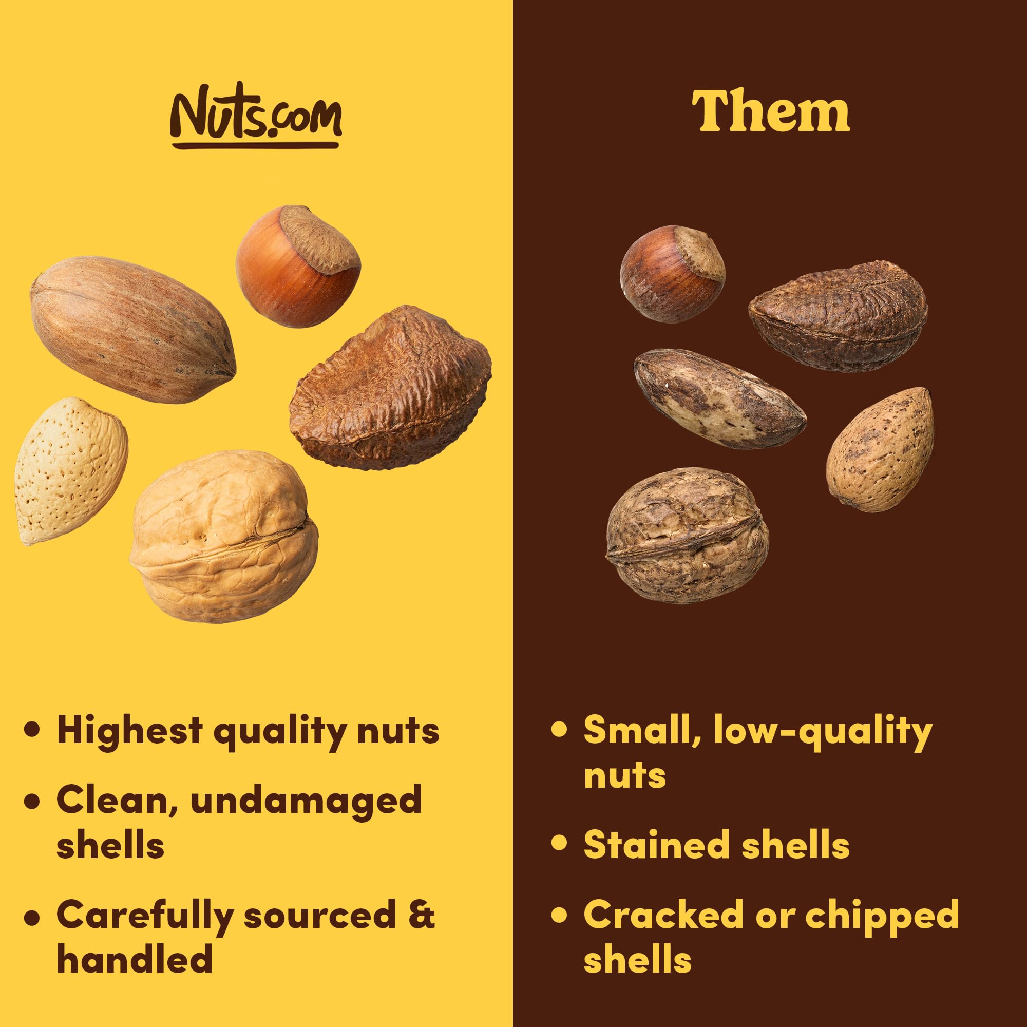 Nuts.com mezcla servida en un bol, ideal para compartir en reuniones