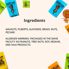 Nuts.com mano rompiendo una cáscara, experiencia de consumo lenta