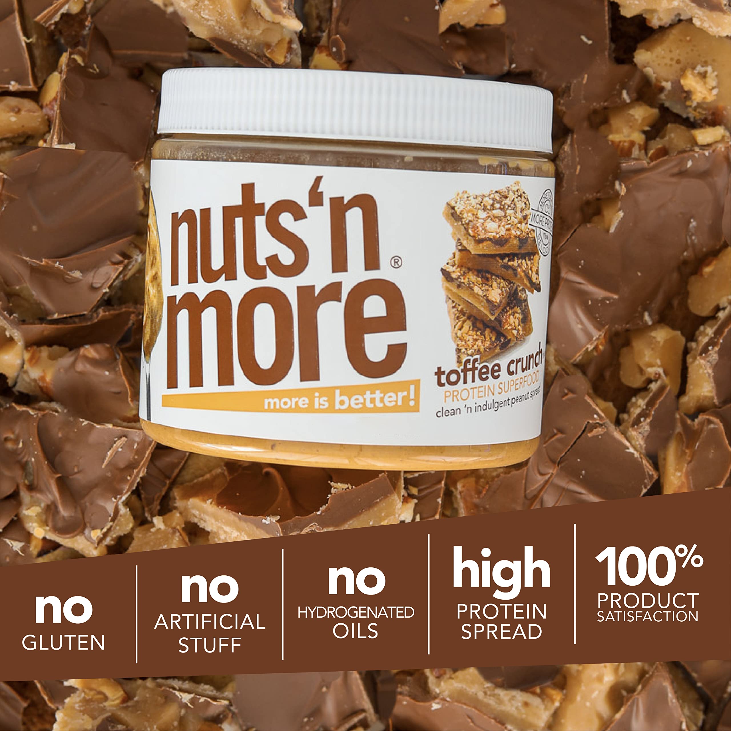 Nuts 'N More en batido proteico mostrando facilidad de uso