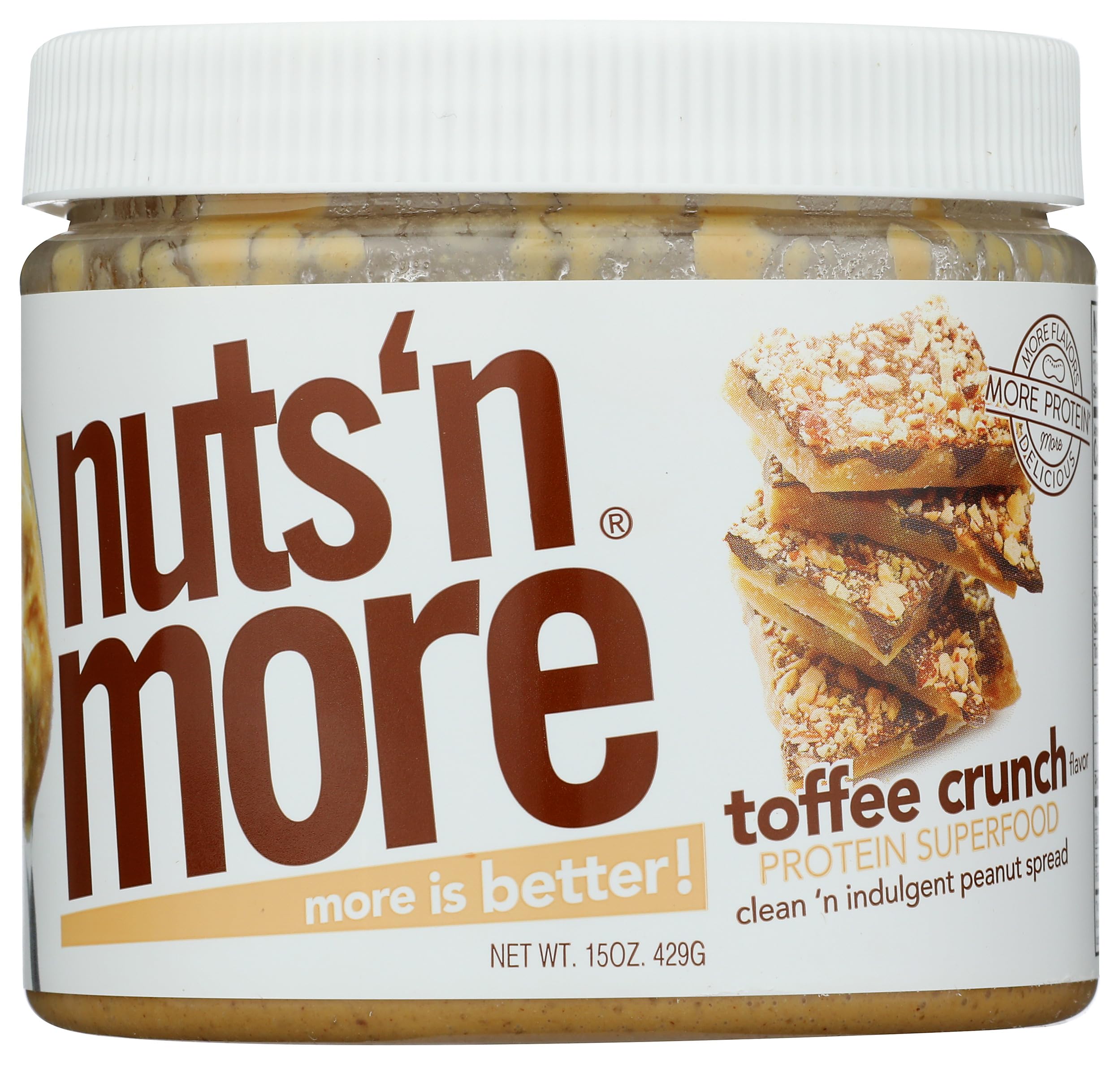 Nuts 'N More untado en tostada aportando proteína y disfrute