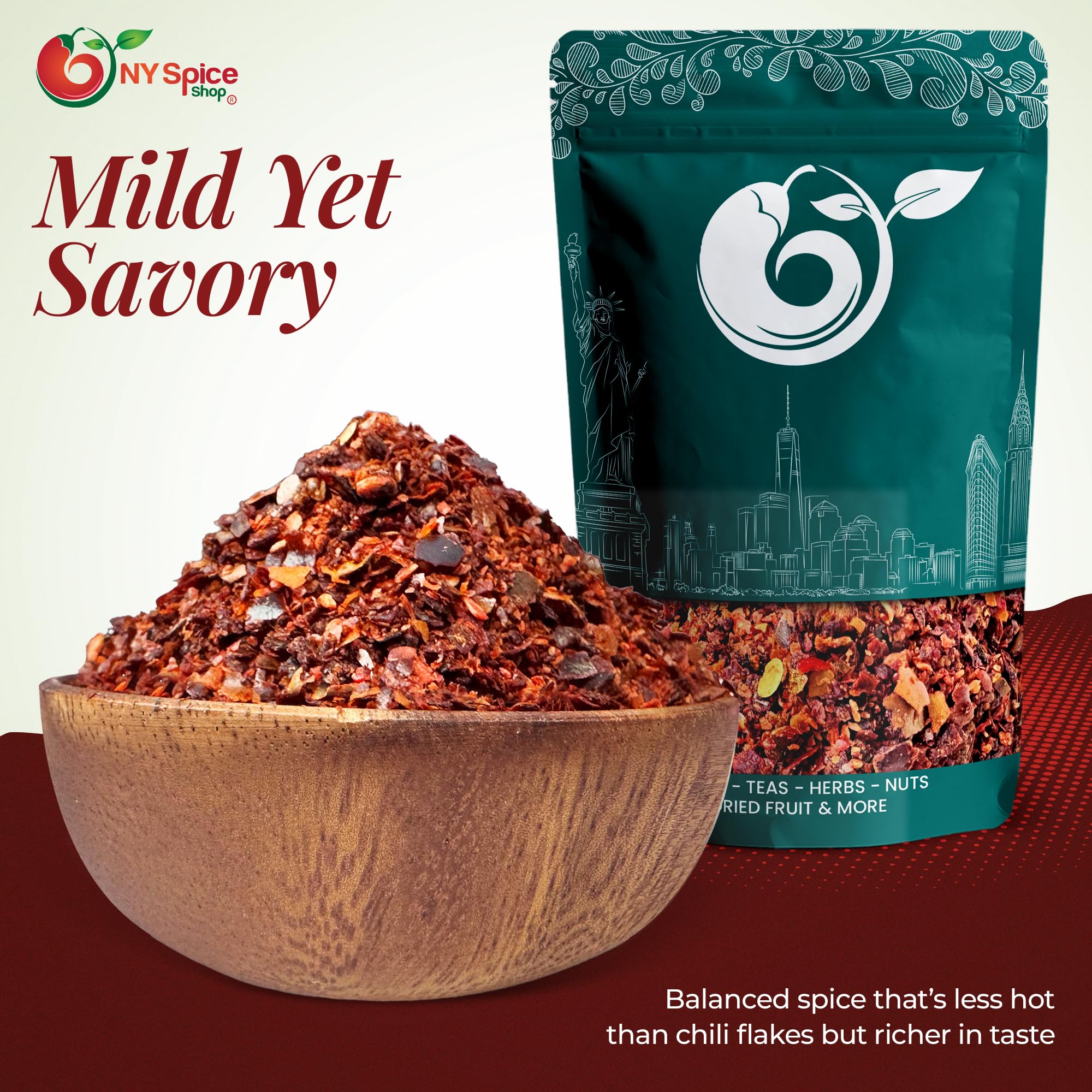 NY Spice Shop cucharada de Aleppo Pepper para medir y añadir sabor