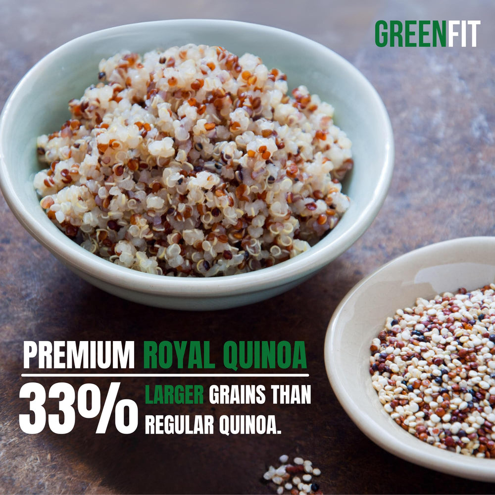 OA QUINOA comparación de tamaño de grano grande que evidencia rendimiento