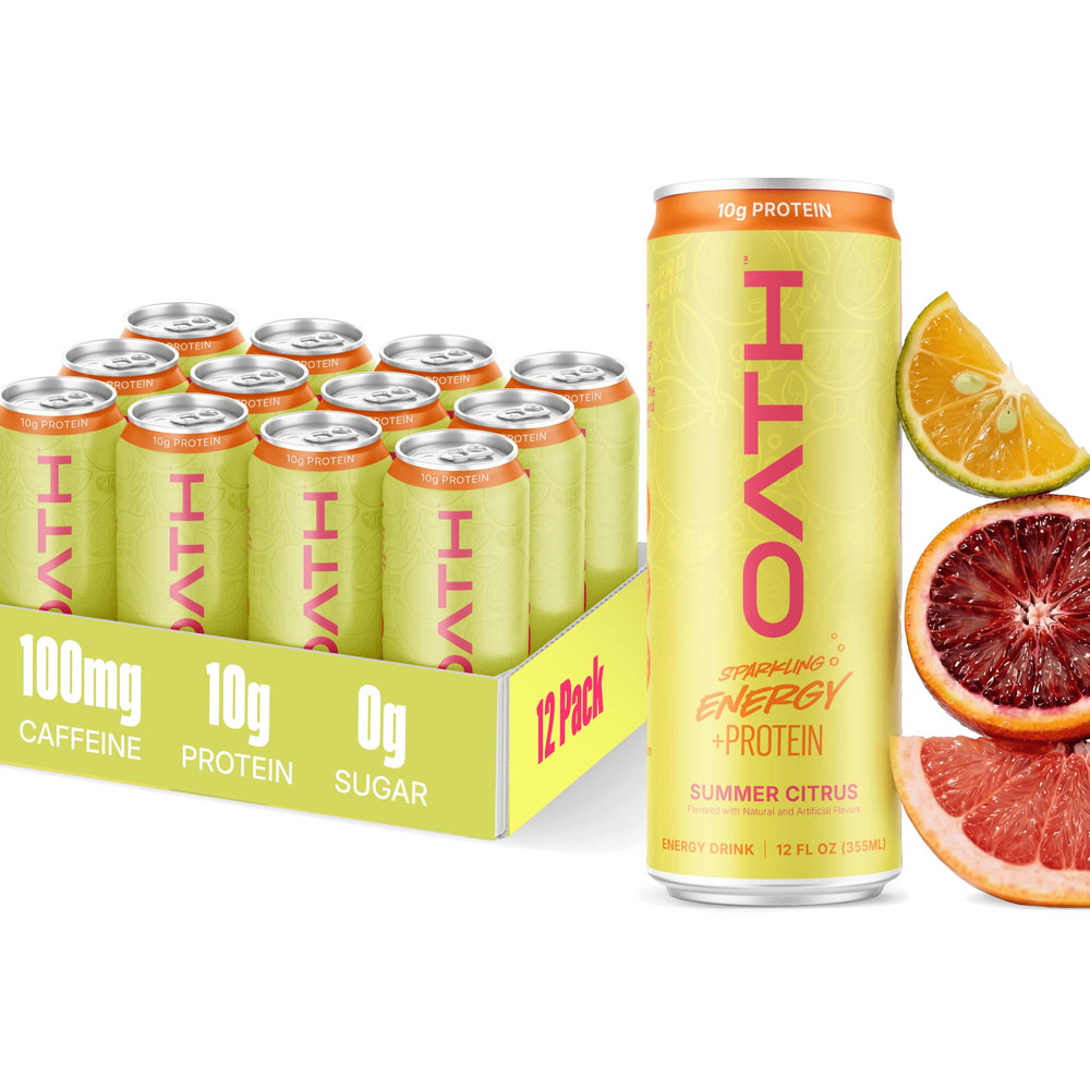 OATH NUTRITION lata frente Summer Citrus mostrando diseño y energía refrescante