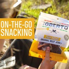 Oberto bolsa resellable abierta listada para conservar frescura