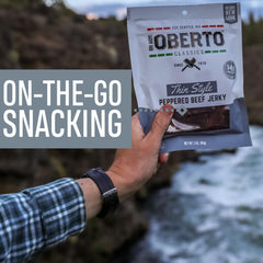 Oberto etiqueta con ingredientes claros y beneficio sin artificiales