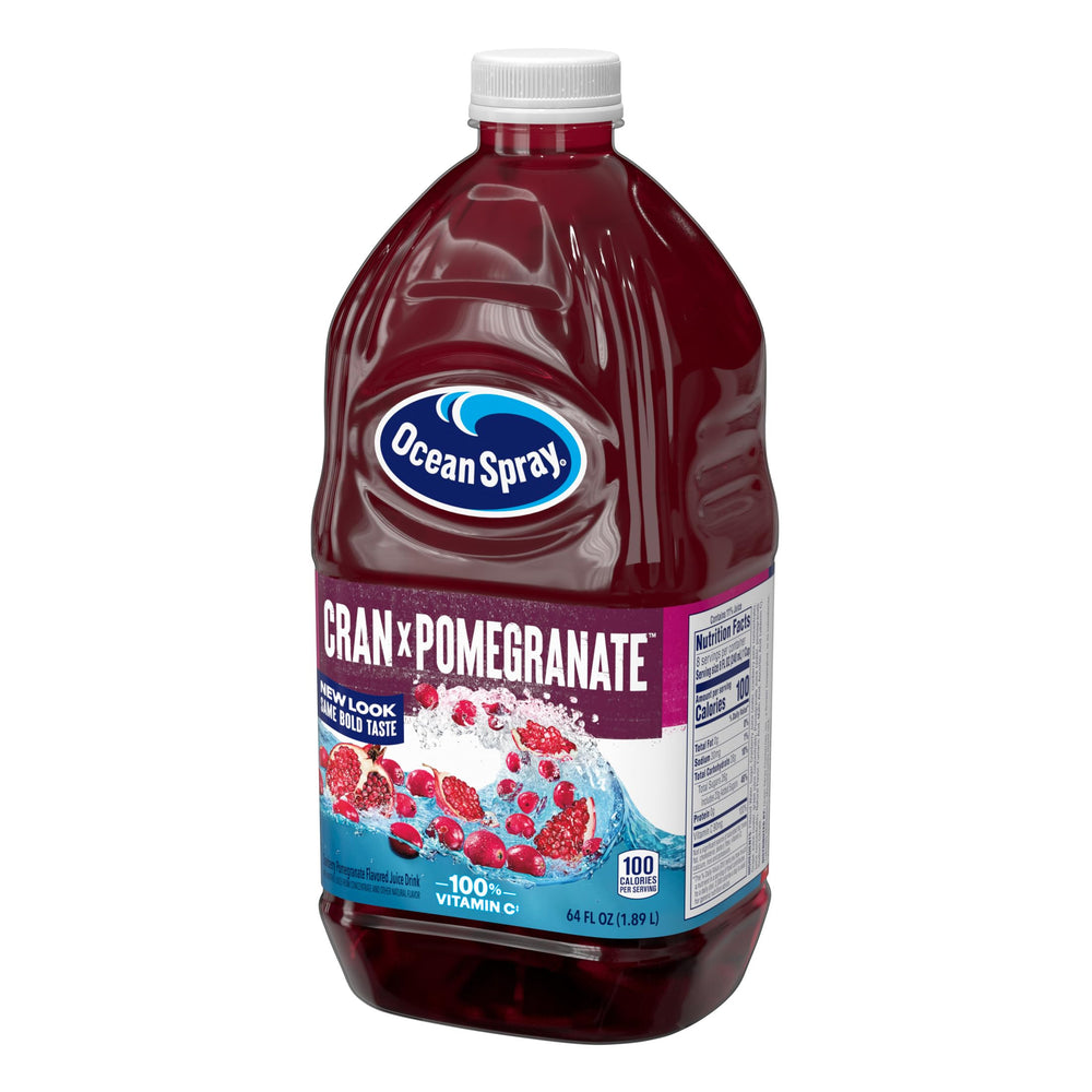 Ocean Spray junto a arándanos y granadas resaltando sabor natural