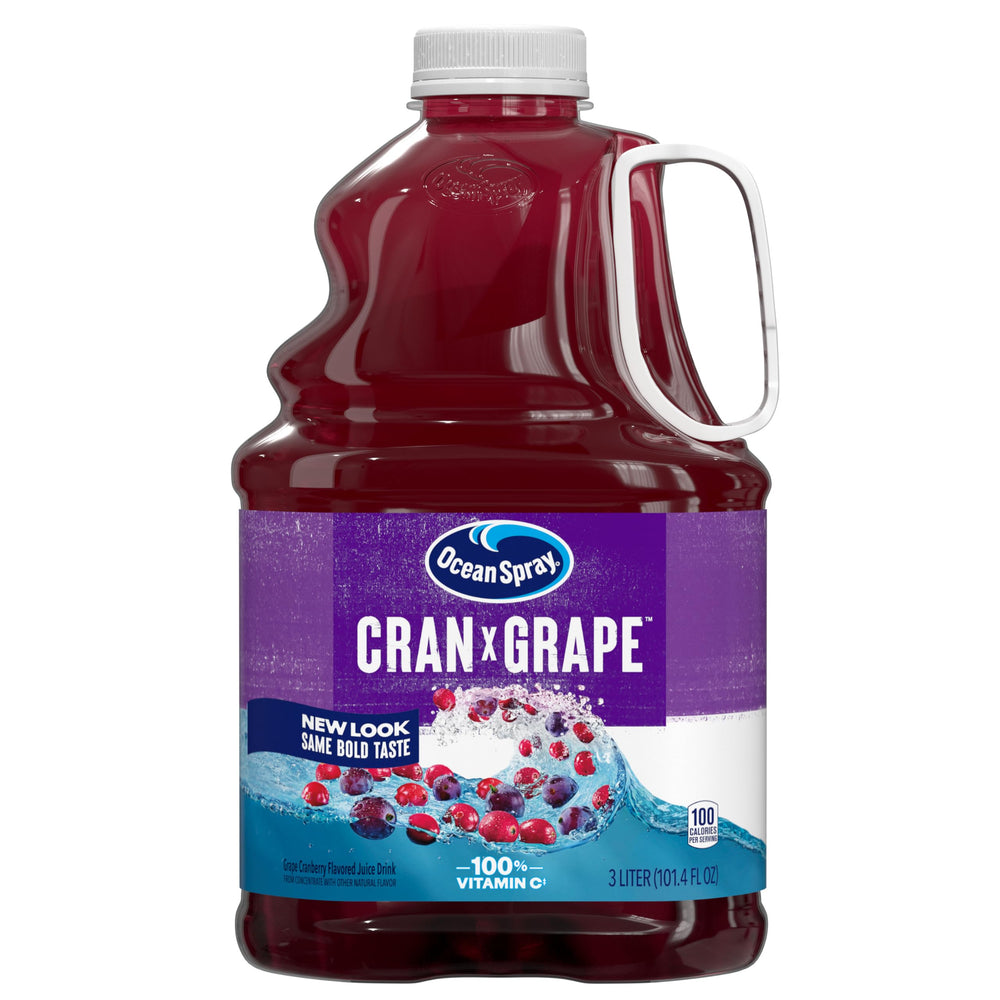 Ocean Spray frontal de botella mostrando volumen y diseño atractivo