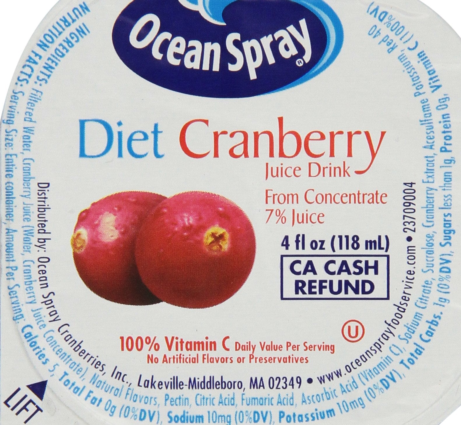 Ocean Spray tazas en picnic mostrando versatilidad para salidas
