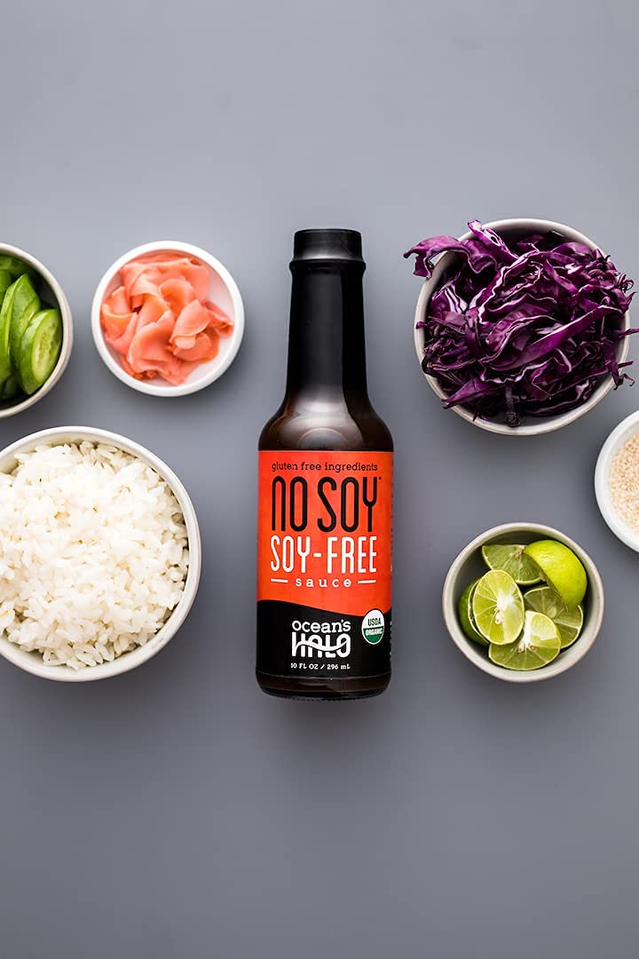 Ocean’s Halo vertida sobre tofu marinado, mejora sabores vegetales