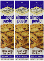 Odense pasta de almendra frontal paquete mostrando unidades y conveniencia
