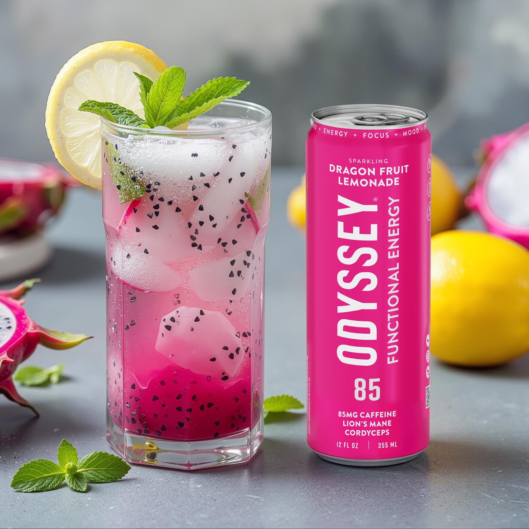 Odyssey Elixir junto a toalla de gimnasio, beneficio impulso pre‑entreno
