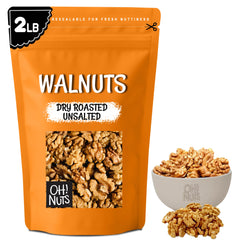 Oh! Nuts paquete frontal 2 lb mostrando el producto y conveniencia