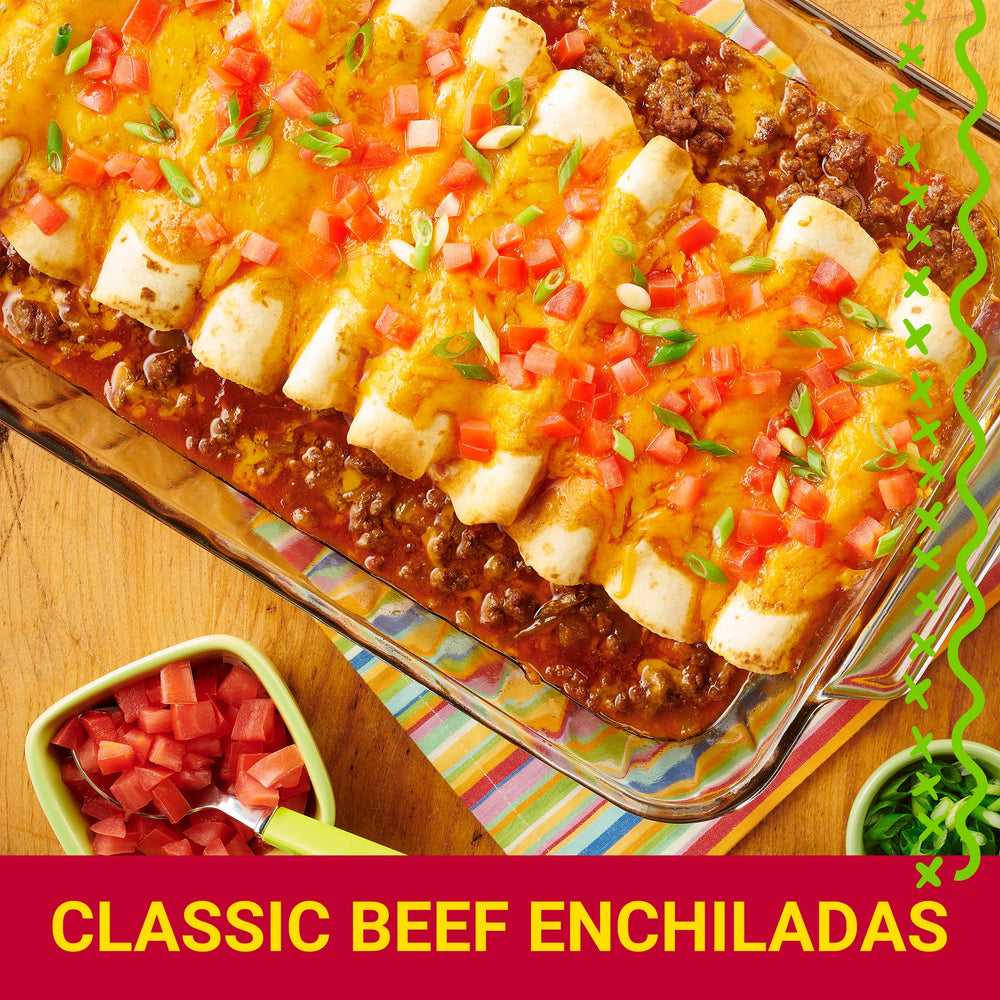 Old El Paso sobre con especias dispuestas ofreciendo aroma y versatilidad